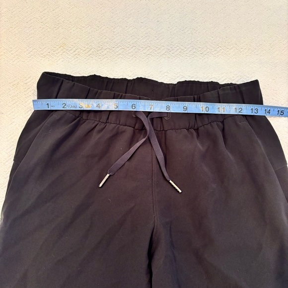 Lululemon Womens Cropped Pant Black Size 4 Drawstring Elastic Waist Pockets - Picture 14 of 16